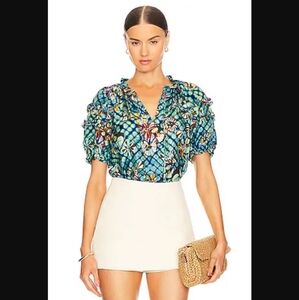 Ulla Johnson Azul Annabella Top